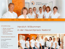Tablet Screenshot of hausarzt-nadorst.de